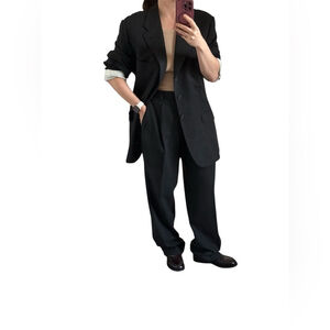 Vintage Prada Men’s Gray Wool Suit Made in Italy IT 52 Altered EUC